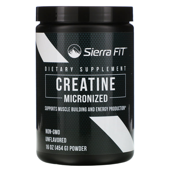 Sierra Fit, Micronized Creatine Powder, Unflavored, 16 oz (454 g) - The Supplement Shop