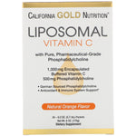 California Gold Nutrition, Liposomal Vitamin C, Natural Orange Flavor, 1000 mg, 30 Packets, 0.2 oz (5.7 ml) Each - The Supplement Shop