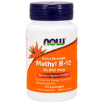 Now Foods, Methyl B-12, Extra Strength, 10,000 mcg, 60 Lozenges - The Supplement Shop