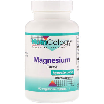 Nutricology, Magnesium Citrate, 90 Vegetarian Capsules
