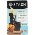 Stash Tea, Herbal Tea, Licorice Spice, Caffeine Free, 20 Tea Bags, 1.2 oz (36 g) - The Supplement Shop