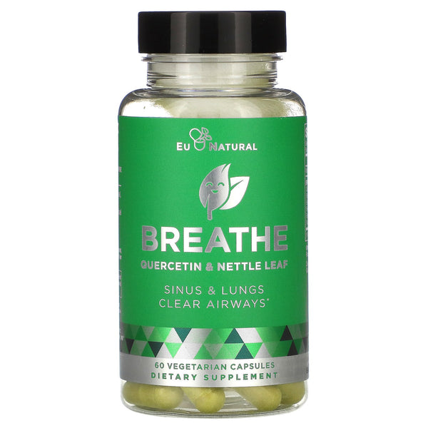 Eu Natural, BREATHE, Sinus & Lungs Respiratory Health, 60 Vegetarian Capsules - The Supplement Shop
