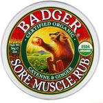 Badger Company, Organic, Sore Muscle Rub, Cayenne & Ginger, 2 oz (56 g) - The Supplement Shop