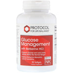 Protocol for Life Balance, Glucose Management with Berberine HCL, 90 Softgels - The Supplement Shop