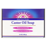 Heritage Store, Castor Oil Soap, Moisturizing Beauty Bar, 3.5 oz (100 g) - The Supplement Shop