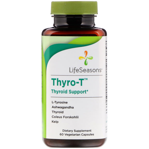 LifeSeasons, Thyro-T, Thyroid Support, 60 Vegetarian Capsules - The Supplement Shop