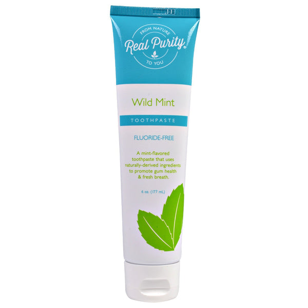 Real Purity, Toothpaste, Wild Mint, 6 oz (177 ml) - The Supplement Shop