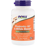 Now Foods, Probiotic-10 & Bifido Boost, 25 Billion, 90 Veg Capsules - The Supplement Shop