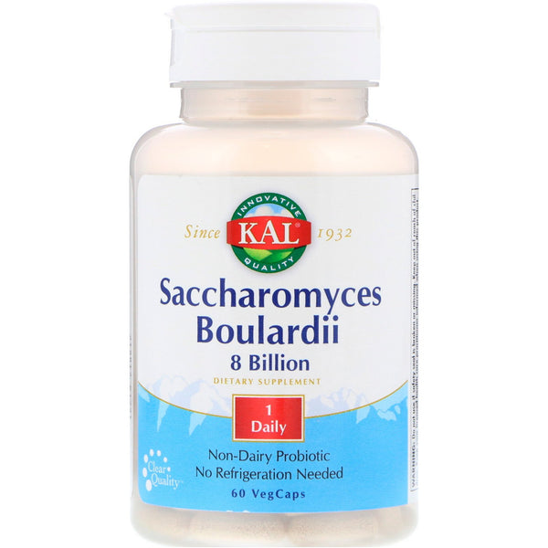 KAL, Saccharomyces Boulardii, 8 Billion, 60 VegCaps - The Supplement Shop