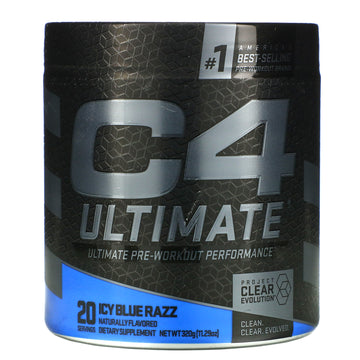 Cellucor, C4 Ultimate Pre-Workout Performance, Icy Blue Razz, 11.29 oz (320 g)