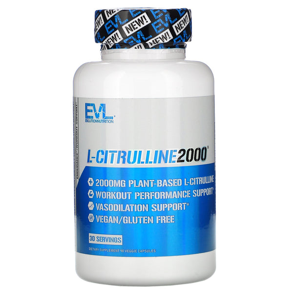 EVLution Nutrition, L-Citrulline2000, 2,000 mg, 90 Veggie Capsules - The Supplement Shop