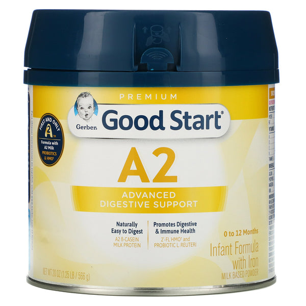 Gerber, Good Start, A2, Infant Formula with Iron, 0 to 12 Months, 20 oz (566 g) - The Supplement Shop