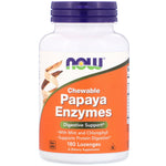 Now Foods, Chewable Papaya Enzymes, 180 Lozenges - The Supplement Shop