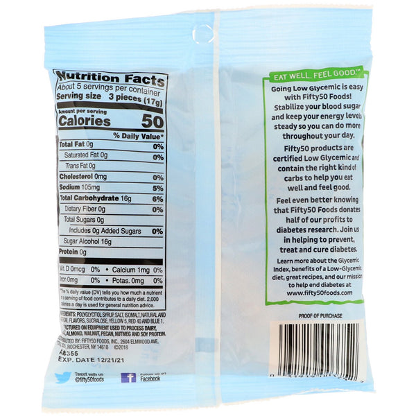 Fifty 50, Low Glycemic Hard Candy, Butterscotch, 2.75 oz (78 g) - The Supplement Shop