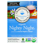 Traditional Medicinals, Relaxation Teas, Organic Nighty Night, Naturally Caffeine Free Herbal Tea, 16 Wrapped Tea Bags, .85 oz (24 g) - The Supplement Shop
