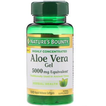 Nature's Bounty, Aloe Vera Gel, 5,000 mg Equivalent, 100 Rapid Release Softgels