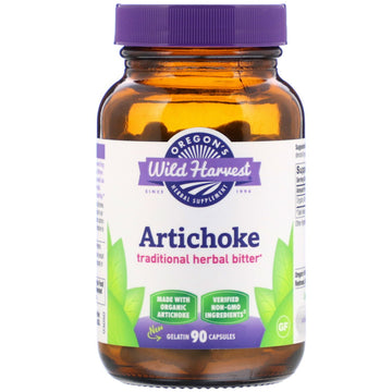 Oregon's Wild Harvest, Organic Artichoke, 90 Organic Vegan Capsules (300 mg per Capsule)