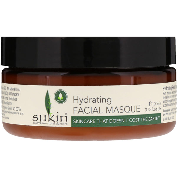 Sukin, Hydrating Facial Masque, 3.38 fl oz (100 ml) - The Supplement Shop