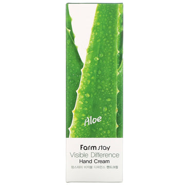 Farm Stay, Visible Difference Hand Cream, Aloe, 100 g