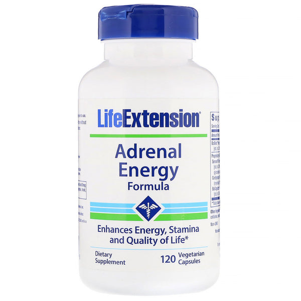 Life Extension, Adrenal Energy Formula, 120 Vegetarian Capsules - The Supplement Shop