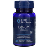 Life Extension, Lithium, 1,000 mcg, 100 Vegetarian Capsules - The Supplement Shop