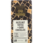 Endangered Species Chocolate, Hazelnut Toffee + Dark Chocolate, 72% Cocoa, 3 oz (85 g) - The Supplement Shop