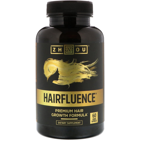 Zhou Nutrition, Hairfluence, Premium Hair Growth Formula, 60 Veggie Capsules - The Supplement Shop