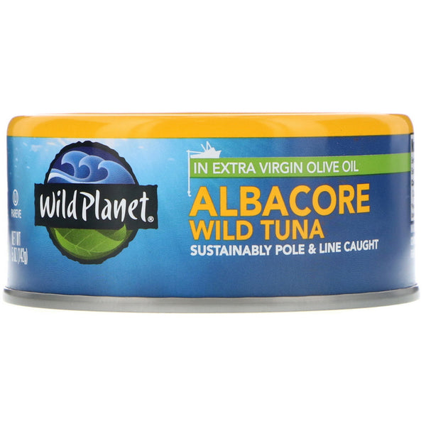 Wild Planet, Albacore Wild Tuna In Extra Virgin Olive Oil, 5 oz (142 g) - The Supplement Shop