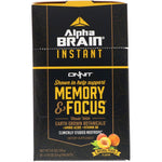 Onnit, Alpha Brain Instant, Memory & Focus, Natural Peach, 30 Packets, 0.13 oz (3.6 g) Each - The Supplement Shop