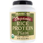 NutriBiotic, Raw Organic Rice Protein, Plain, 1 lb 5 oz (600 g) - The Supplement Shop