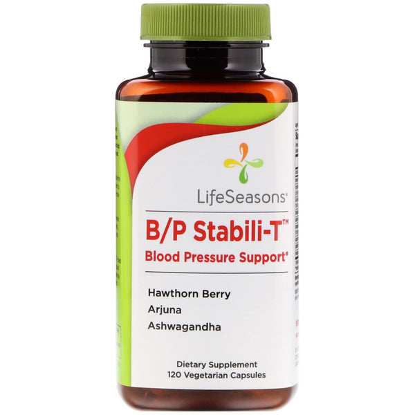 LifeSeasons, B/P Stabili-T Blood Pressure Support, 120 Vegetarian Capsules - The Supplement Shop