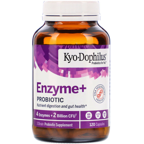 Kyolic, Kyo-Dophilus, Enzyme+ Probiotic, 120 Capsules - The Supplement Shop