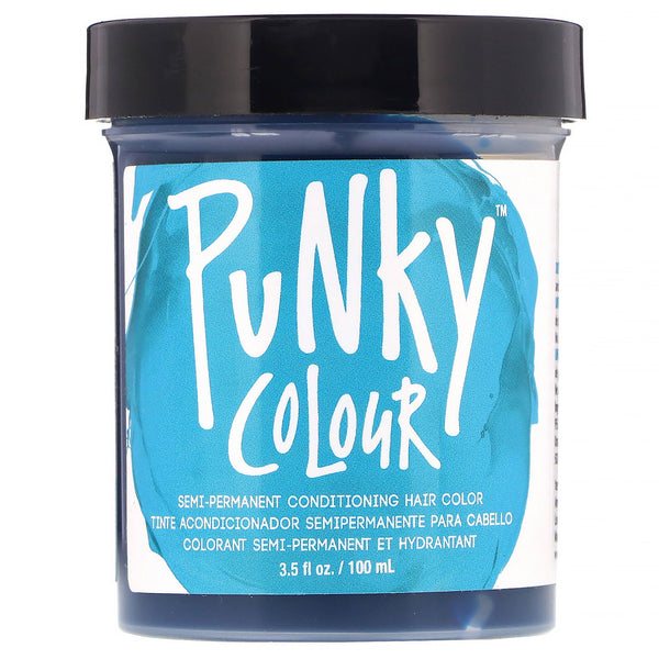 Punky Colour, Semi-Permanent Conditioning Hair Color, Turquoise, 3.5 fl oz (100 ml) - The Supplement Shop