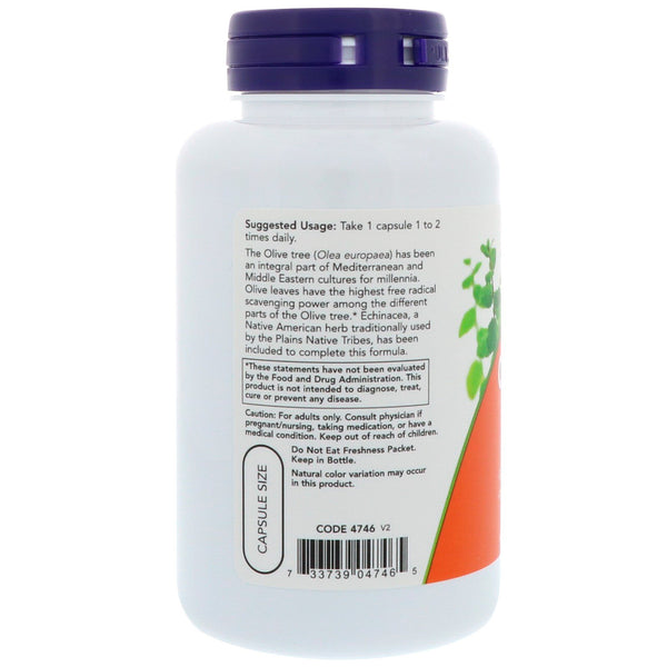 Now Foods, Olive Leaf Extract, 100 Veg Capsules - The Supplement Shop