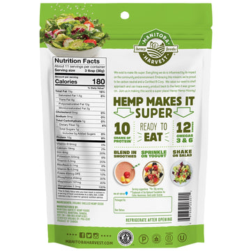 Manitoba Harvest, Hemp Hearts, Organic Shelled Hemp Seeds, Delicious Nutty Flavor, 12 oz (340 g)