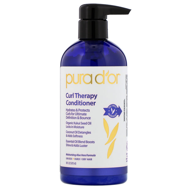 Pura D'or, Curl Therapy Conditioner, 16 fl oz (473 ml) - The Supplement Shop