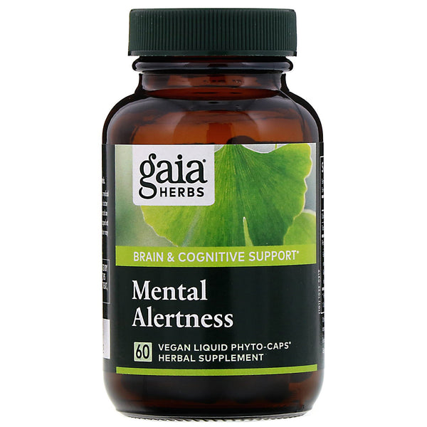 Gaia Herbs, DailyWellness, Mental Alertness, 60 Vegetarian Liquid Phyto-Caps - The Supplement Shop