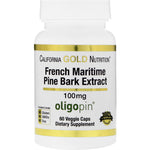 California Gold Nutrition, French Maritime Pine Bark Extract, Oligopin, Antioxidant Polyphenol, 100 mg, 60 Veggie Caps - The Supplement Shop