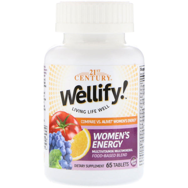 21st Century, Wellify! Women's Energy, Multivitamin Multimineral, 65 Tablets - The Supplement Shop