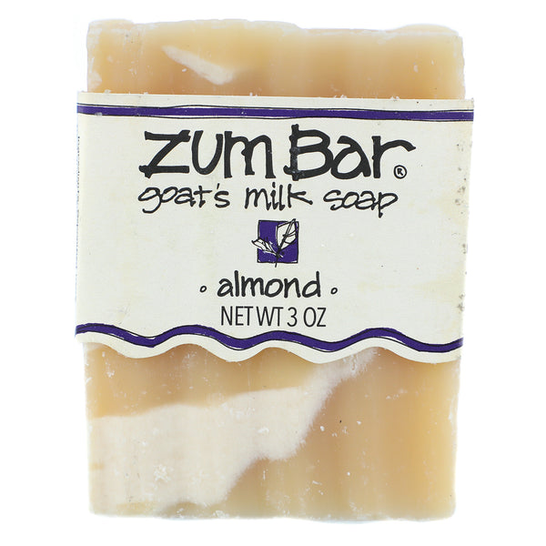Indigo Wild, Zum Bar, Goat's Milk Soap, Almond, 3 oz Bar - The Supplement Shop