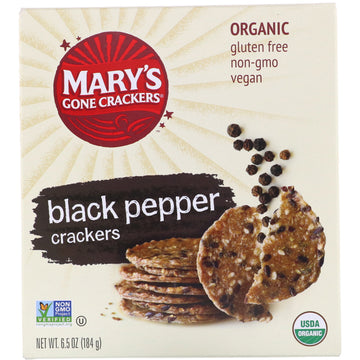 Mary's Gone Crackers, Black Pepper Crackers, 6.5 oz (184 g)