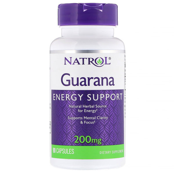 Natrol, Guarana, 200 mg, 90 Capsules - The Supplement Shop