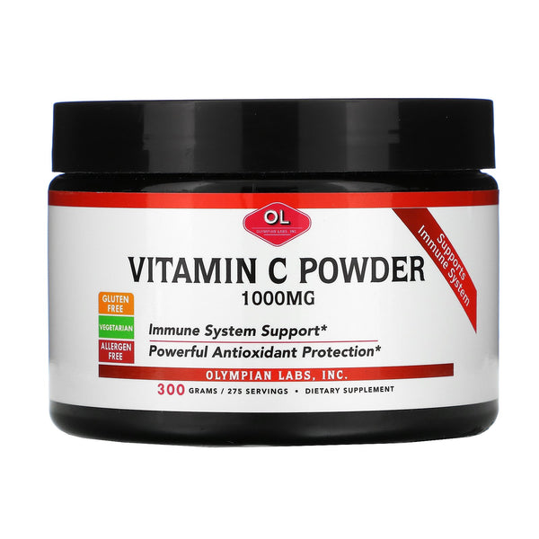 Olympian Labs, Vitamin C Powder, 1,000 mg, 10.58 oz (300 g) - The Supplement Shop