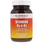 Dr. Mercola, Vitamins D3 & K2, 90 Capsules - The Supplement Shop