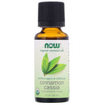 Now Foods, Organic Essential Oils, Cinnamon Cassia, 1 fl oz (30 ml) - The Supplement Shop
