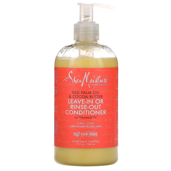 SheaMoisture, Leave-In Or Rinse-Out Conditioner, Red Palm Oil & Cocoa Butter, 13 fl oz (384 ml) - The Supplement Shop