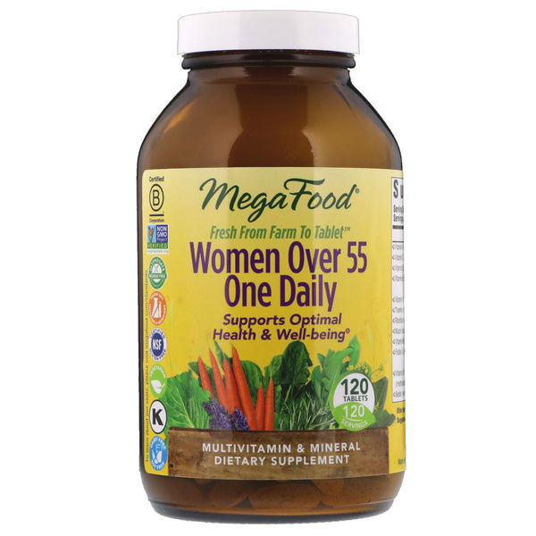 MegaFood, Women Over 55 One Daily, 120 Tablets - The Supplement Shop
