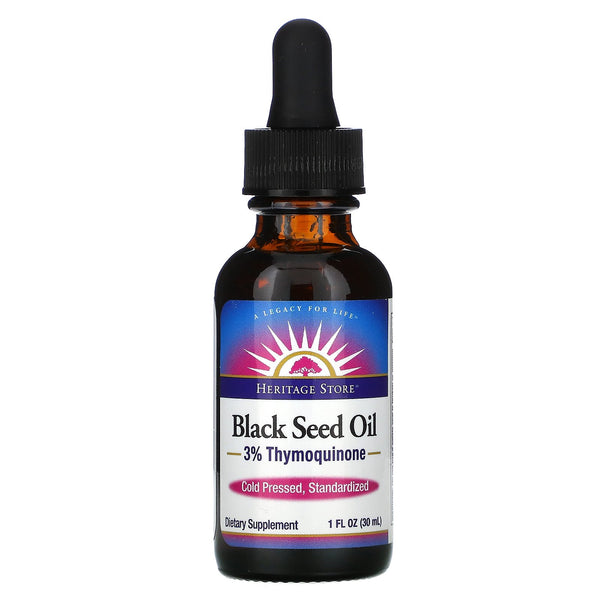 Heritage Store, Black Seed Oil, 1 fl oz (30 ml) - The Supplement Shop