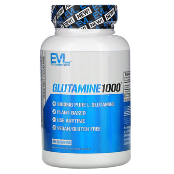 EVLution Nutrition, Glutamine1000, 1,000 mg, 120 Veggie Capsules