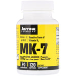 Jarrow Formulas, MK-7, Vitamin K2 as MK-7, 90 mcg, 120 Softgels - The Supplement Shop